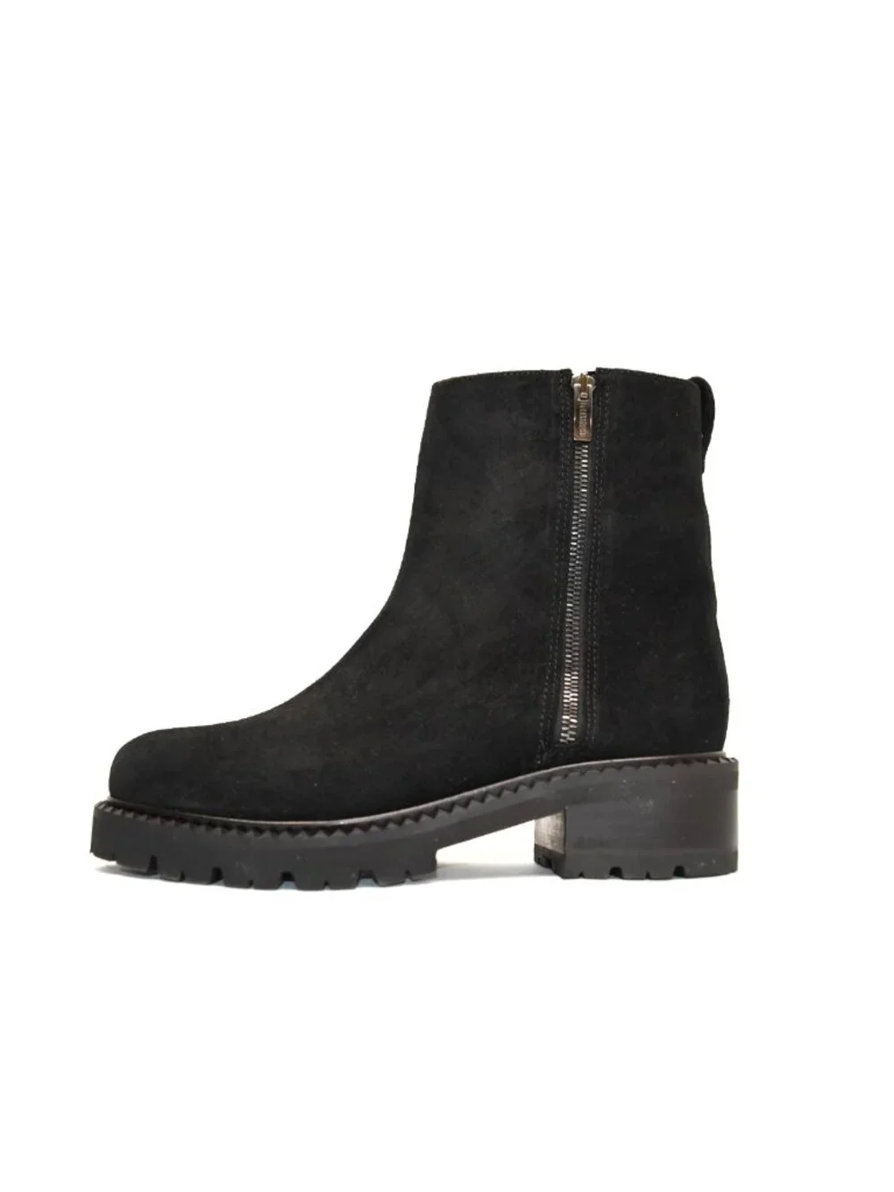 New! La Canadienne Crew Waterproof Suede Ankle Boots Black 8.5M DD546 Made Italy
